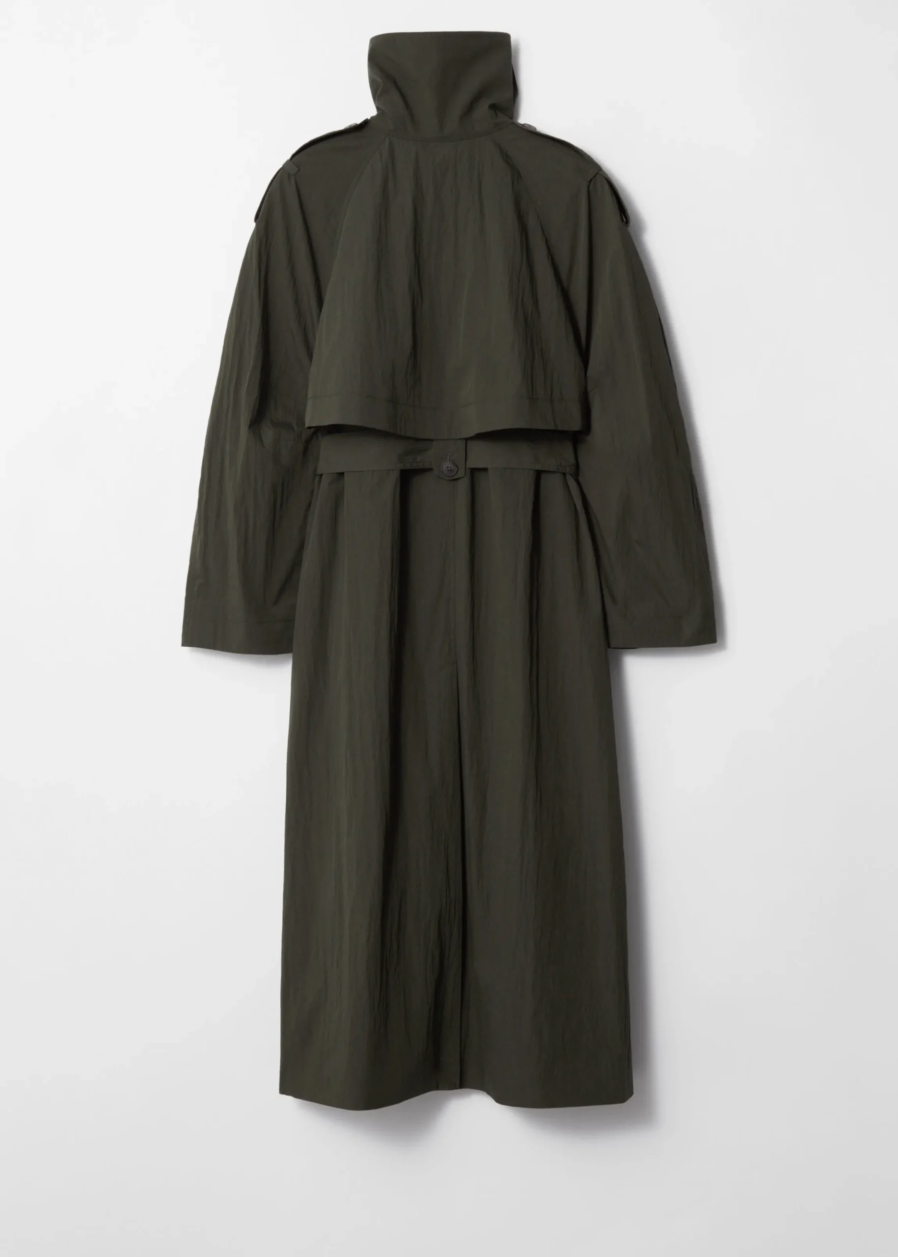 Trenchcoat mit hohem Kragen