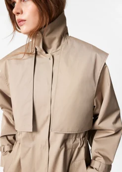 Trenchcoat mit Tunnelkragen