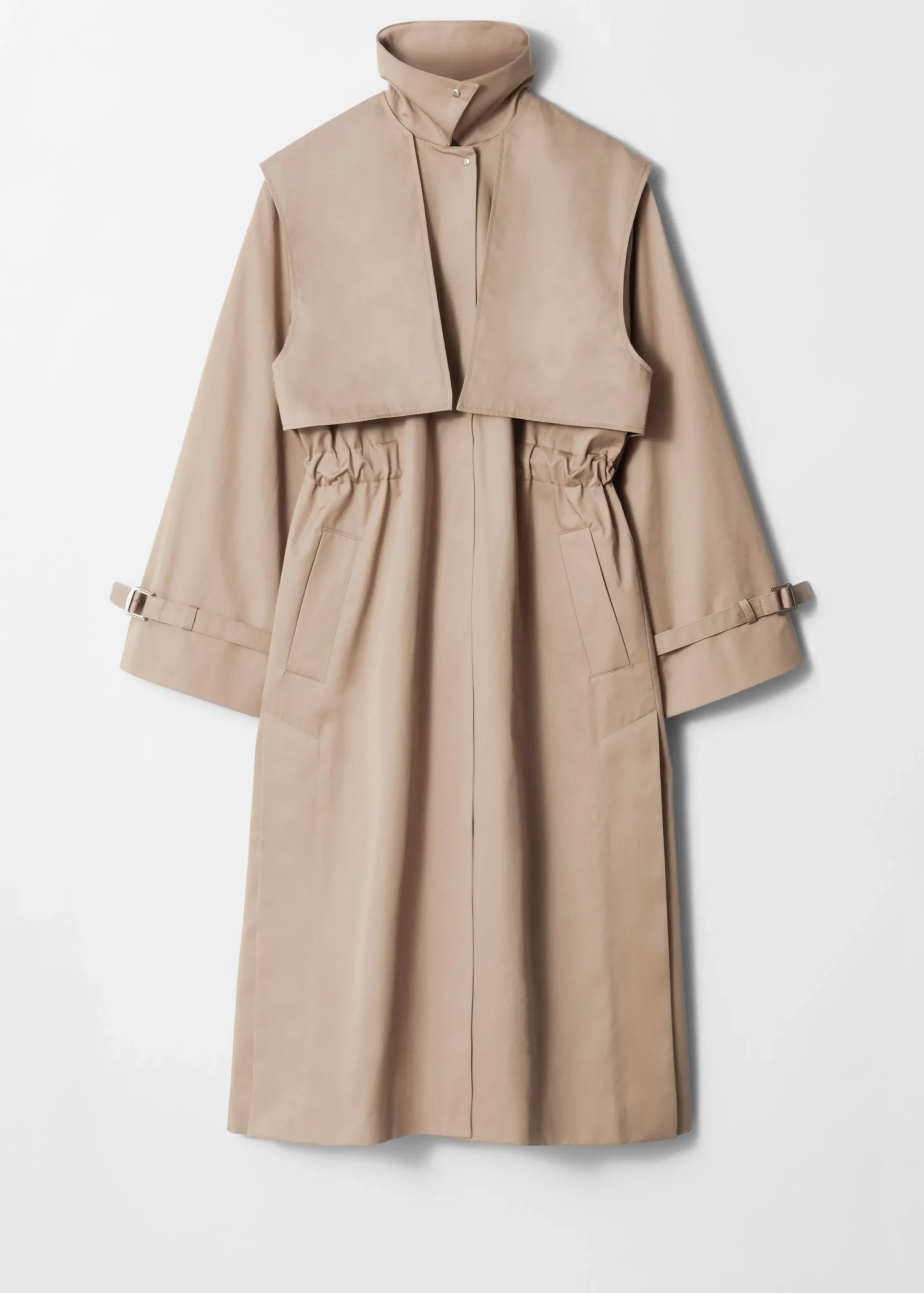 Trenchcoat mit Tunnelkragen