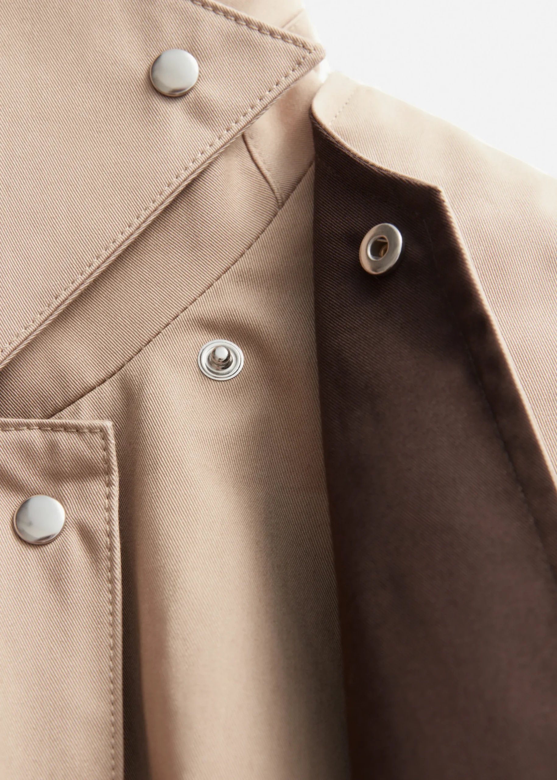 Trenchcoat mit Tunnelkragen