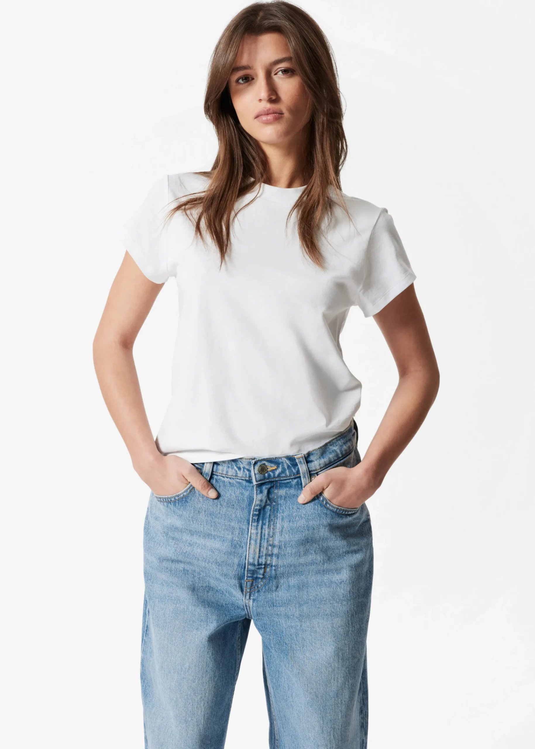T-Shirt aus Baumwolle mit Rundhalsausschnitt