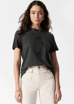 T-Shirt aus Leinenmischung