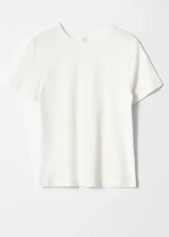 T-Shirt aus Leinenmischung