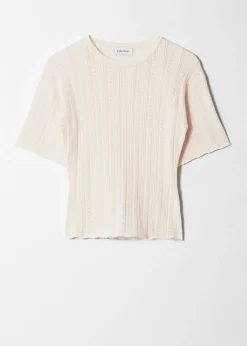 T-Shirt aus Pointelle-Strick