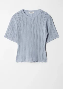 T-Shirt aus Pointelle-Strick