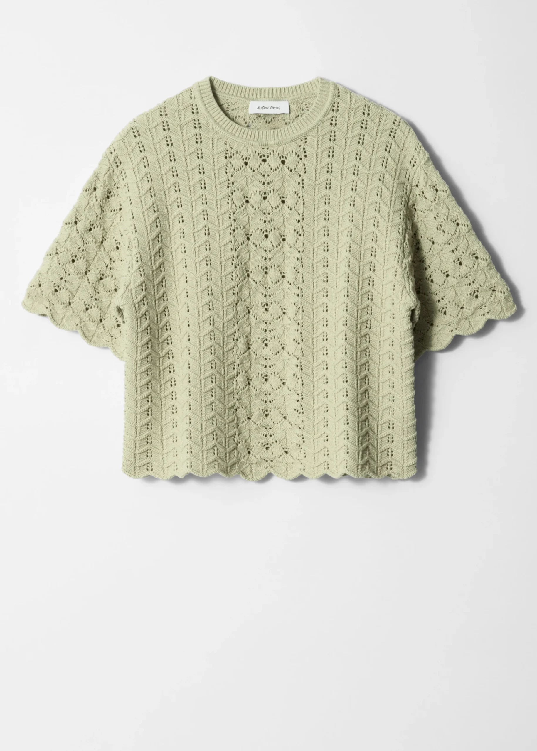 T-Shirt aus Pointelle-Strick