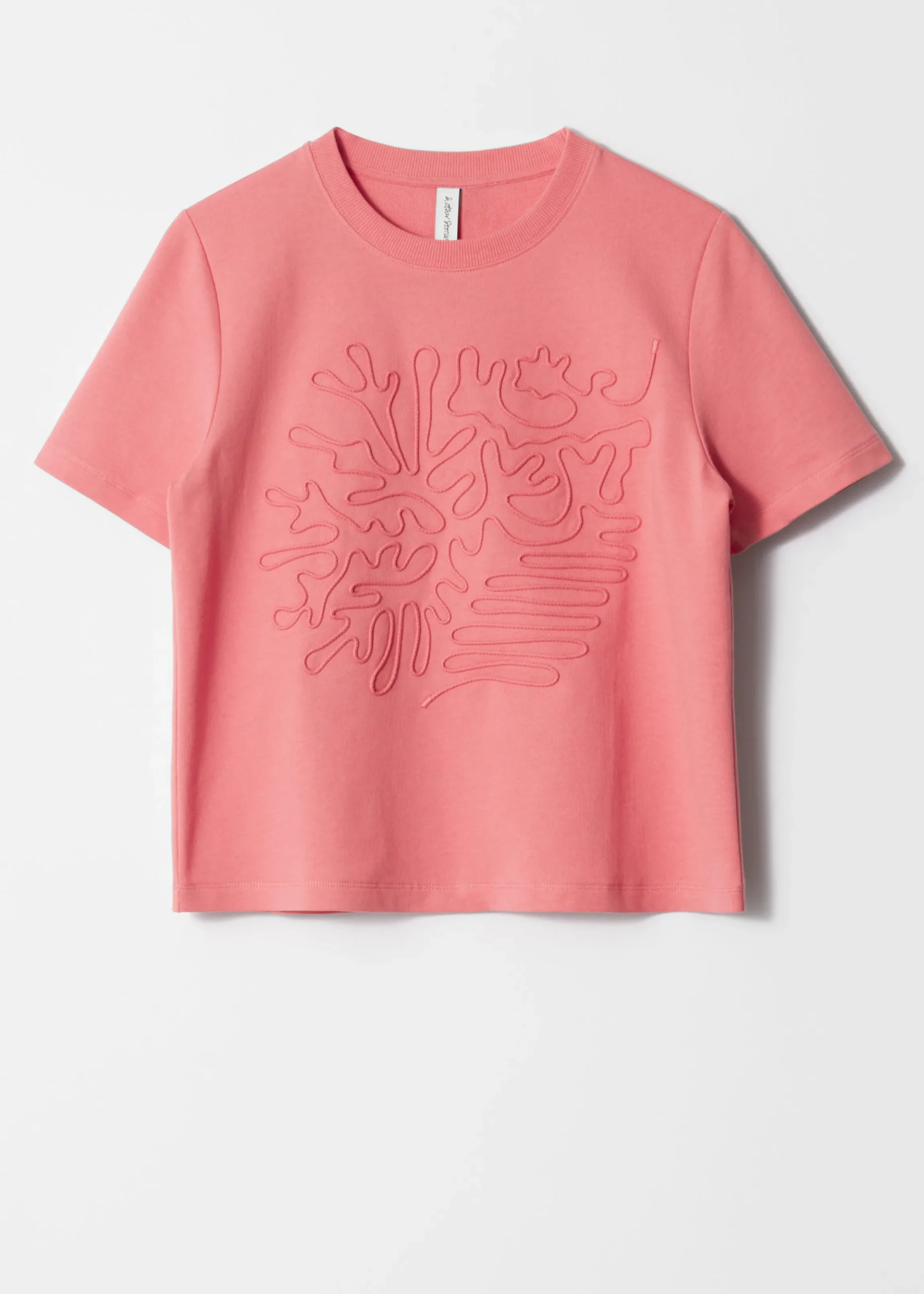T-Shirt mit Blumenapplikation