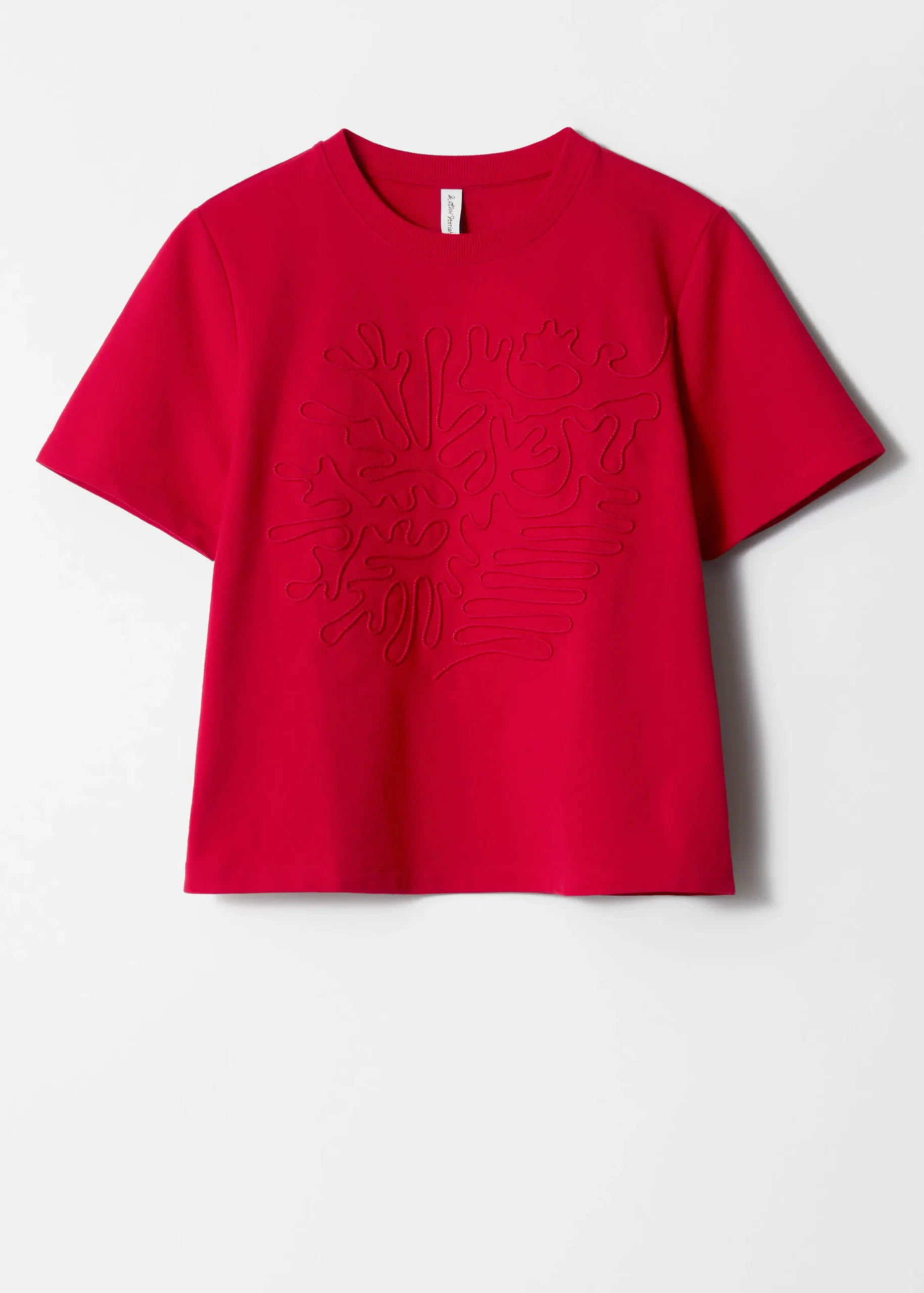 T-Shirt mit Blumenapplikation