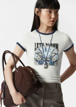 T-Shirt mit Flügelärmeln
