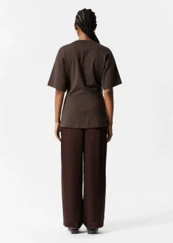 T-Shirt mit Knotendetail