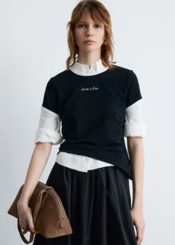 T-Shirt mit Stickerei