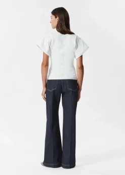 T-Shirt mit tiefem Ausschnitt
