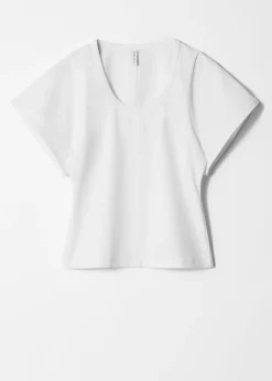 T-Shirt mit tiefem Ausschnitt
