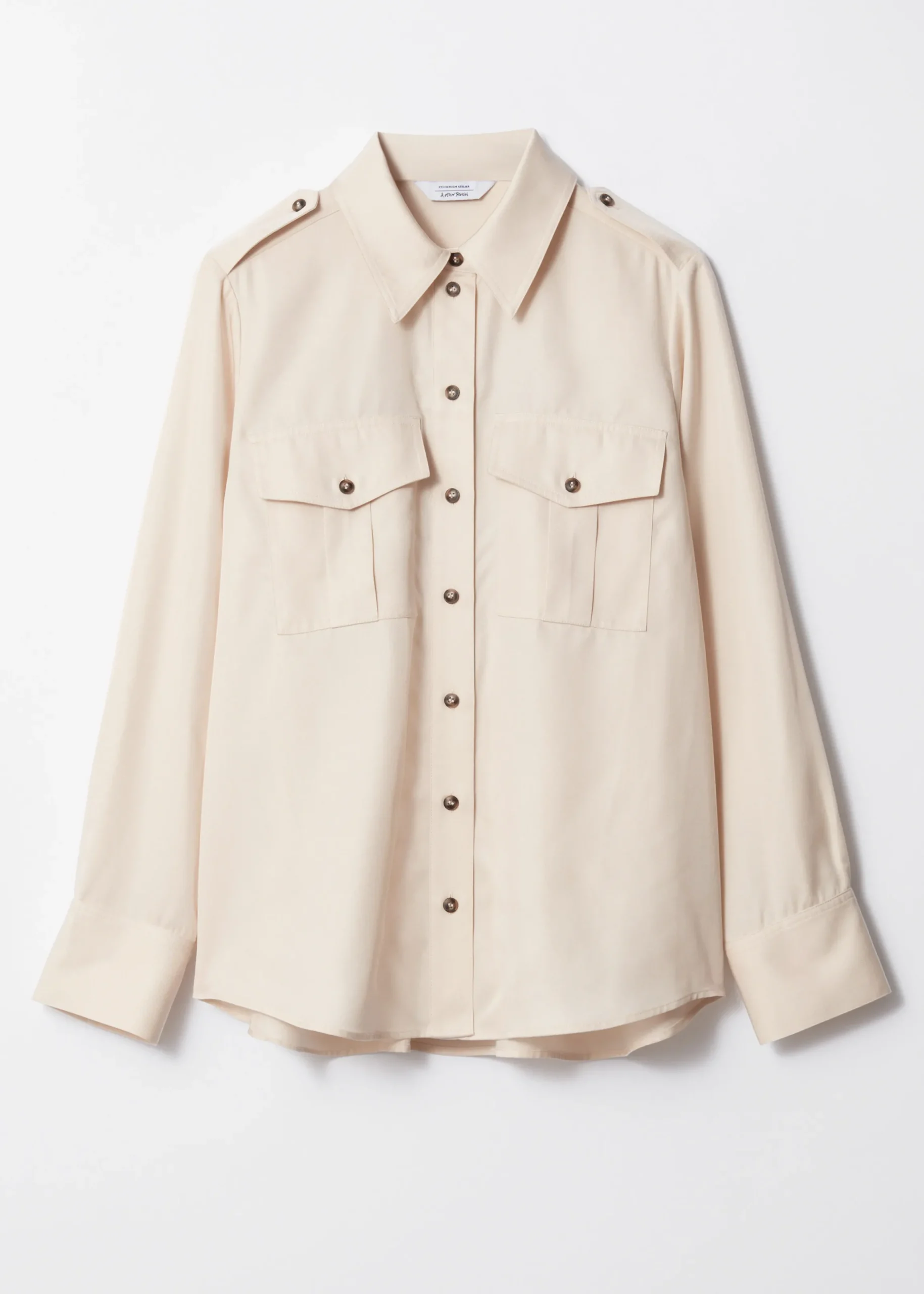 Utility-Hemd aus Satin
