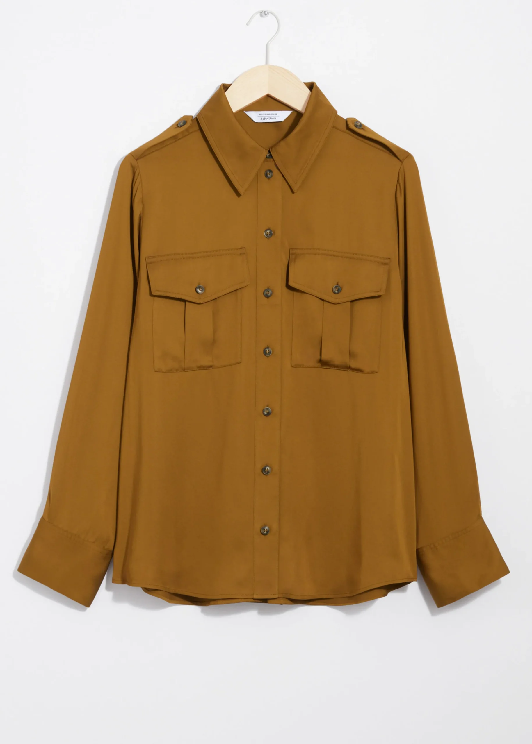 Utility-Hemd aus Satin
