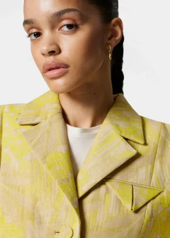 Verkürzte Jacquard-Jacke