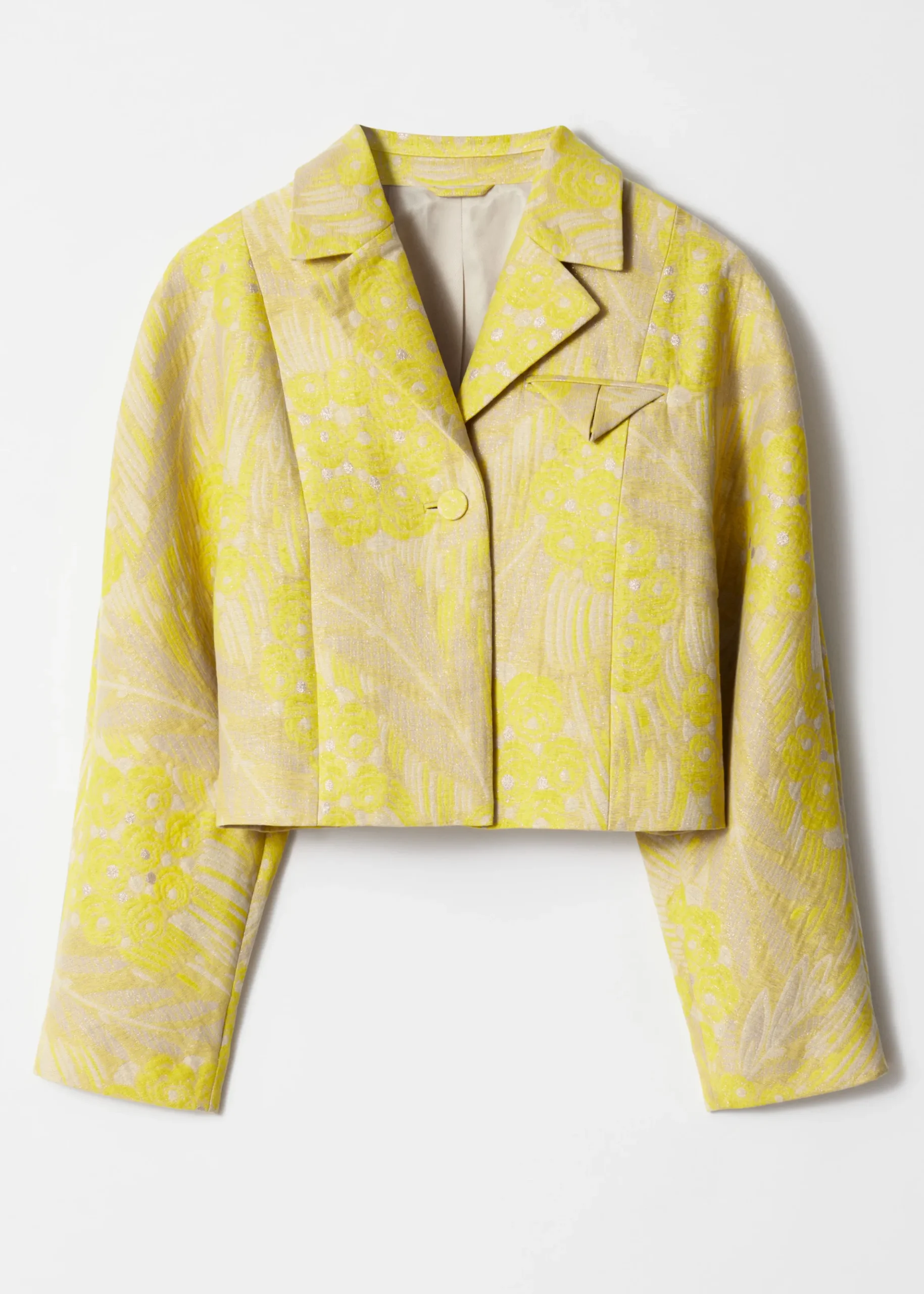 Verkürzte Jacquard-Jacke