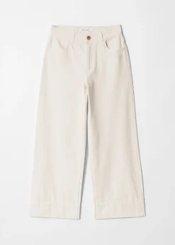 Verkürzte Jeans mit geradem Bein