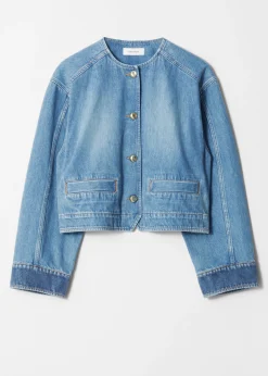 Verkürzte Jeansjacke