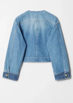 Verkürzte Jeansjacke