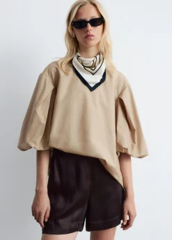 Voluminous PuffSleeve Blouse