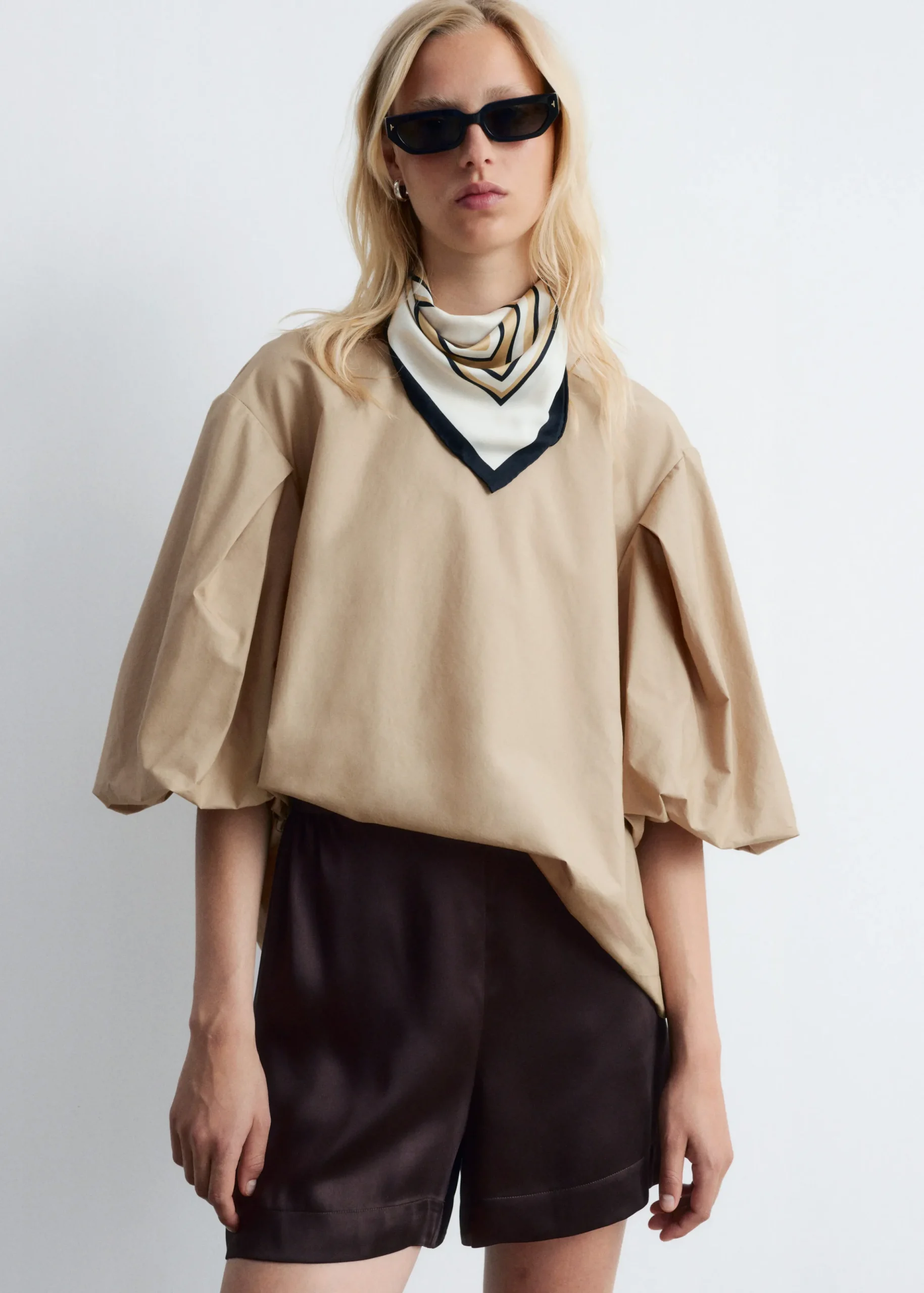 Voluminous PuffSleeve Blouse