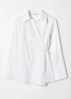 Wickelbluse zum Binden