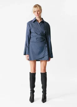 Wickel-Hemdkleid in Minilänge
