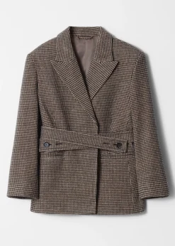 Wollblazer mit Gürtel