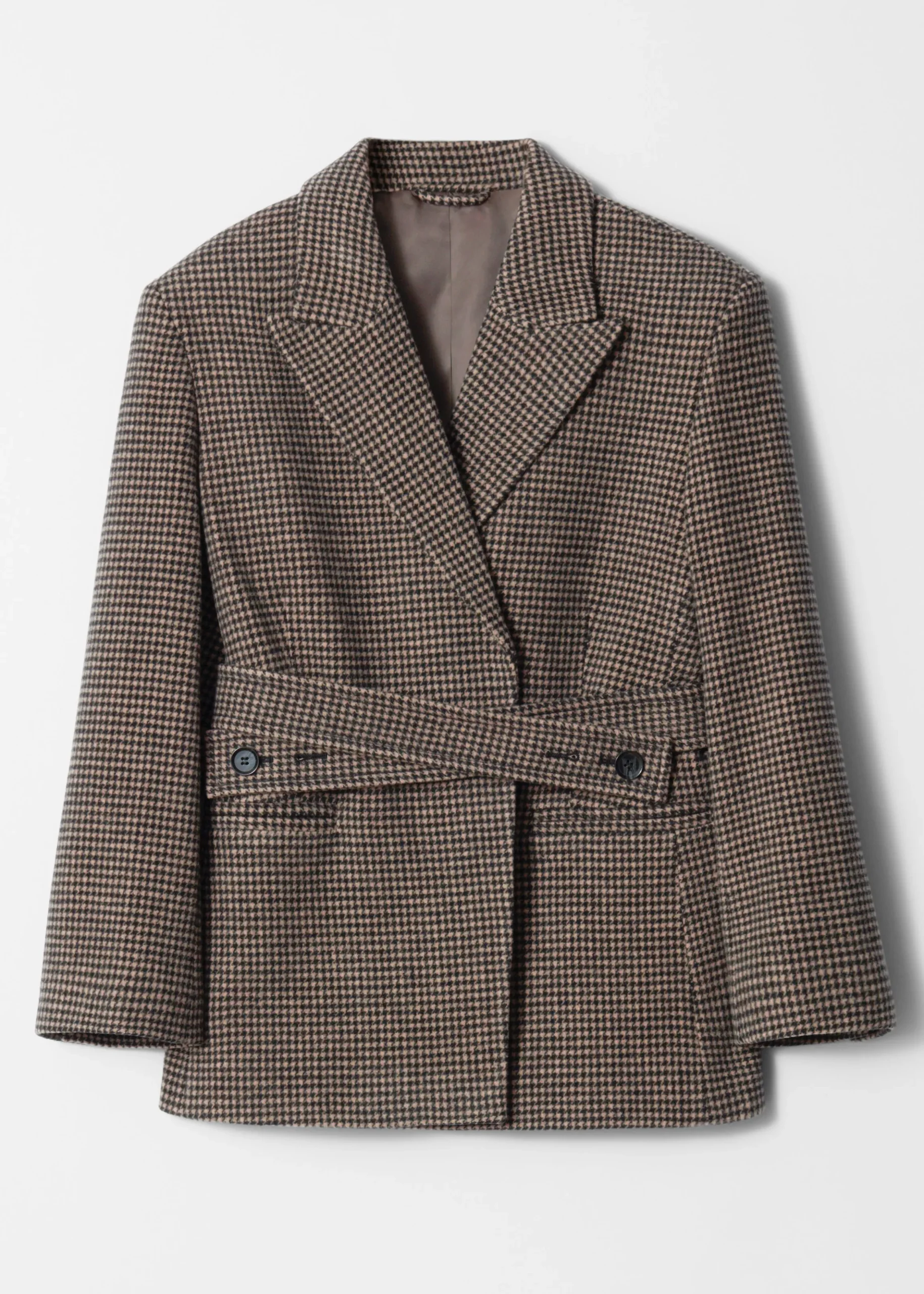 Wollblazer mit Gürtel