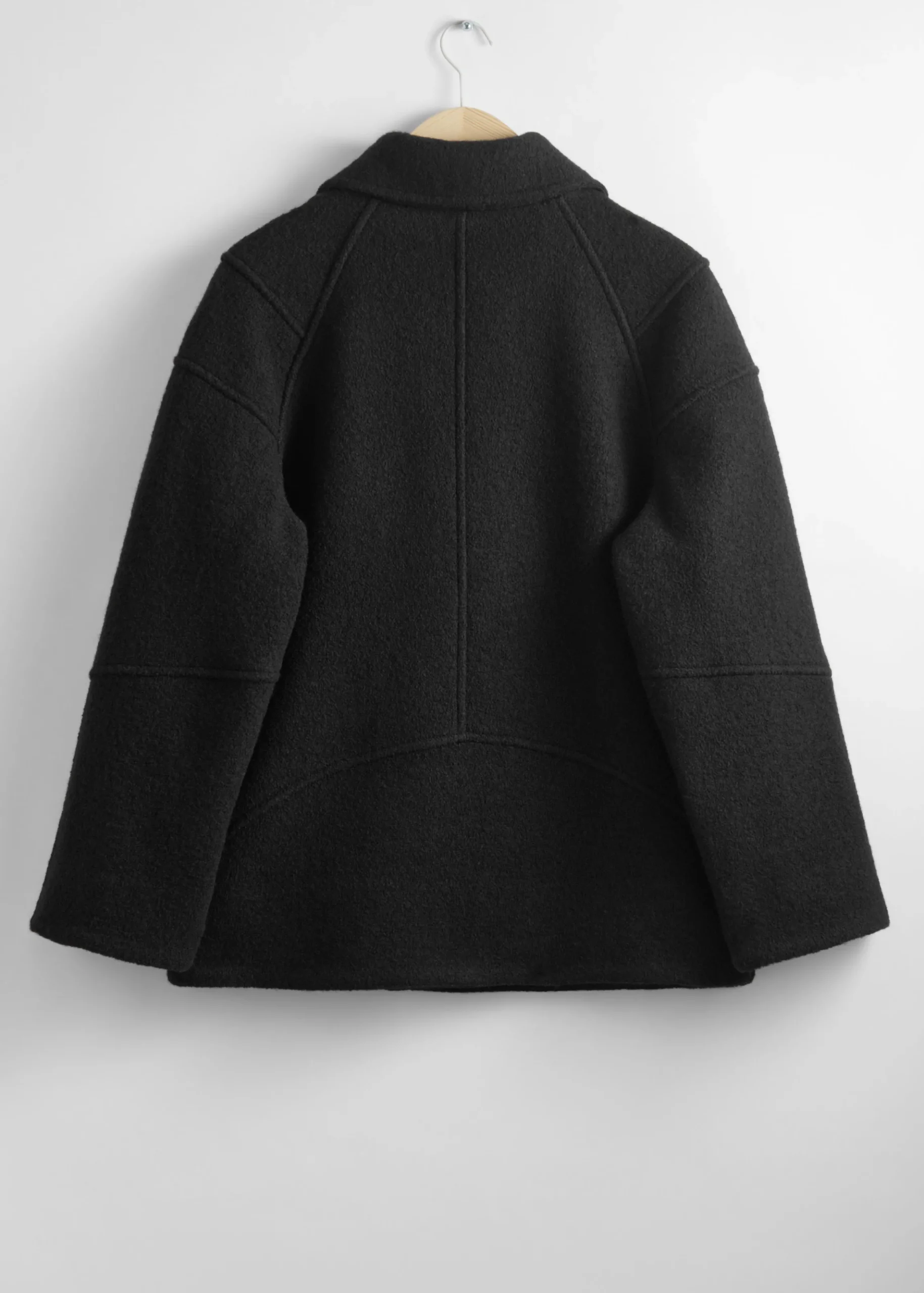 Wolljacke im Bikerstil