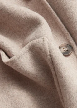 Wolljacke mit Kragen