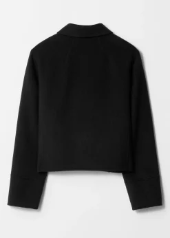 Wolljacke mit Kragen
