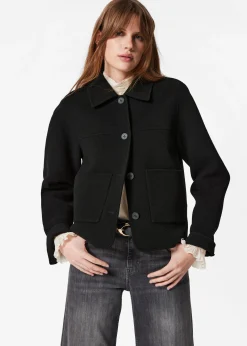 Wolljacke mit Kragen