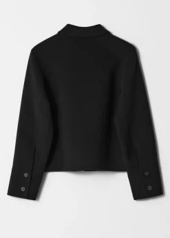 Wolljacke mit Kragen