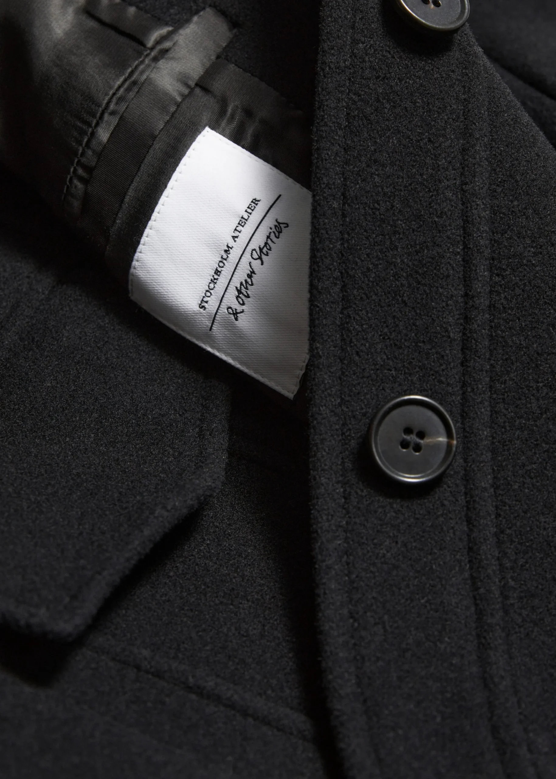 Wolljacke mit Kragen