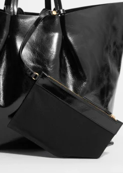 XL-Tragetasche aus Leder