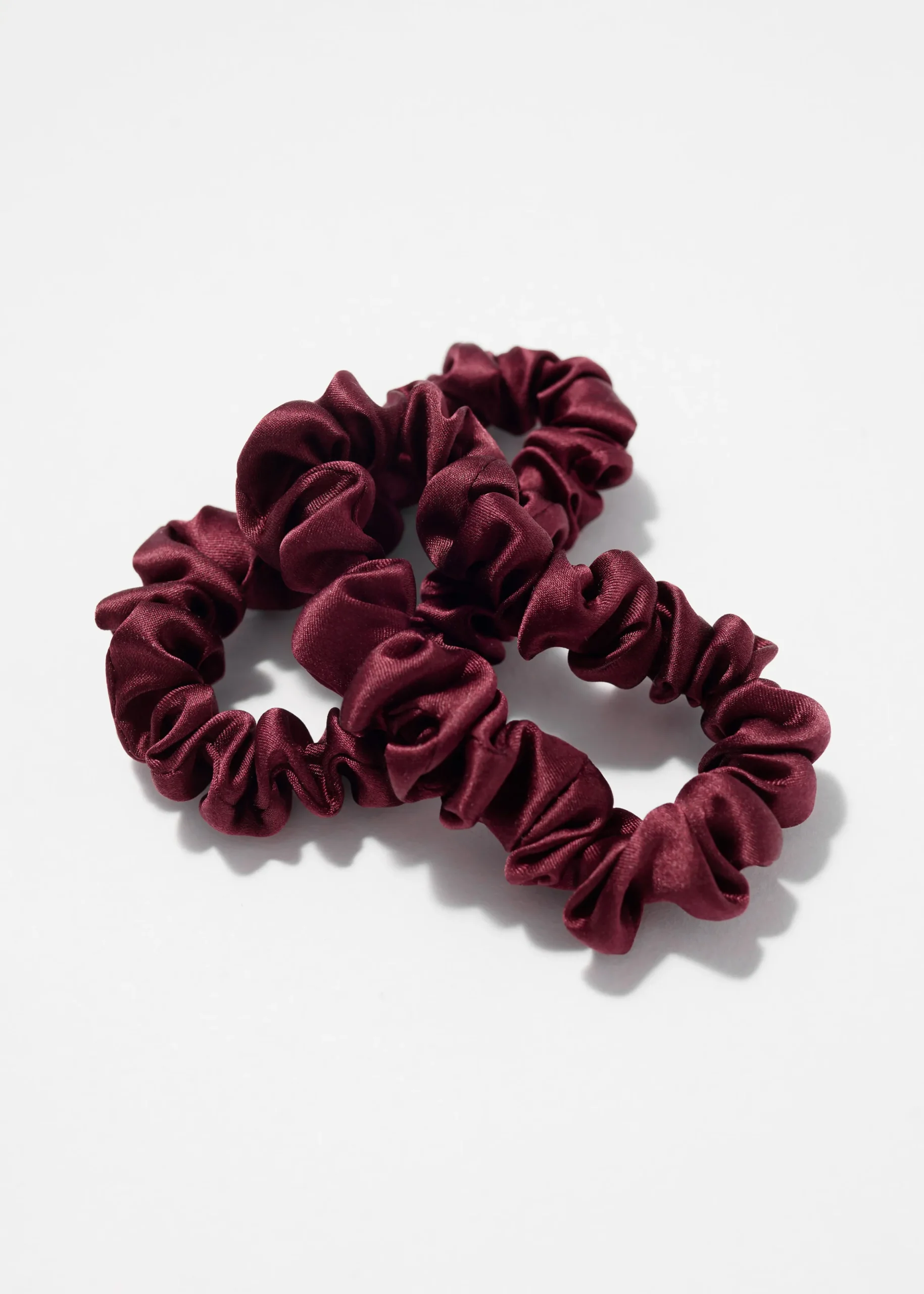 Zweier-Set Seiden-Scrunchies