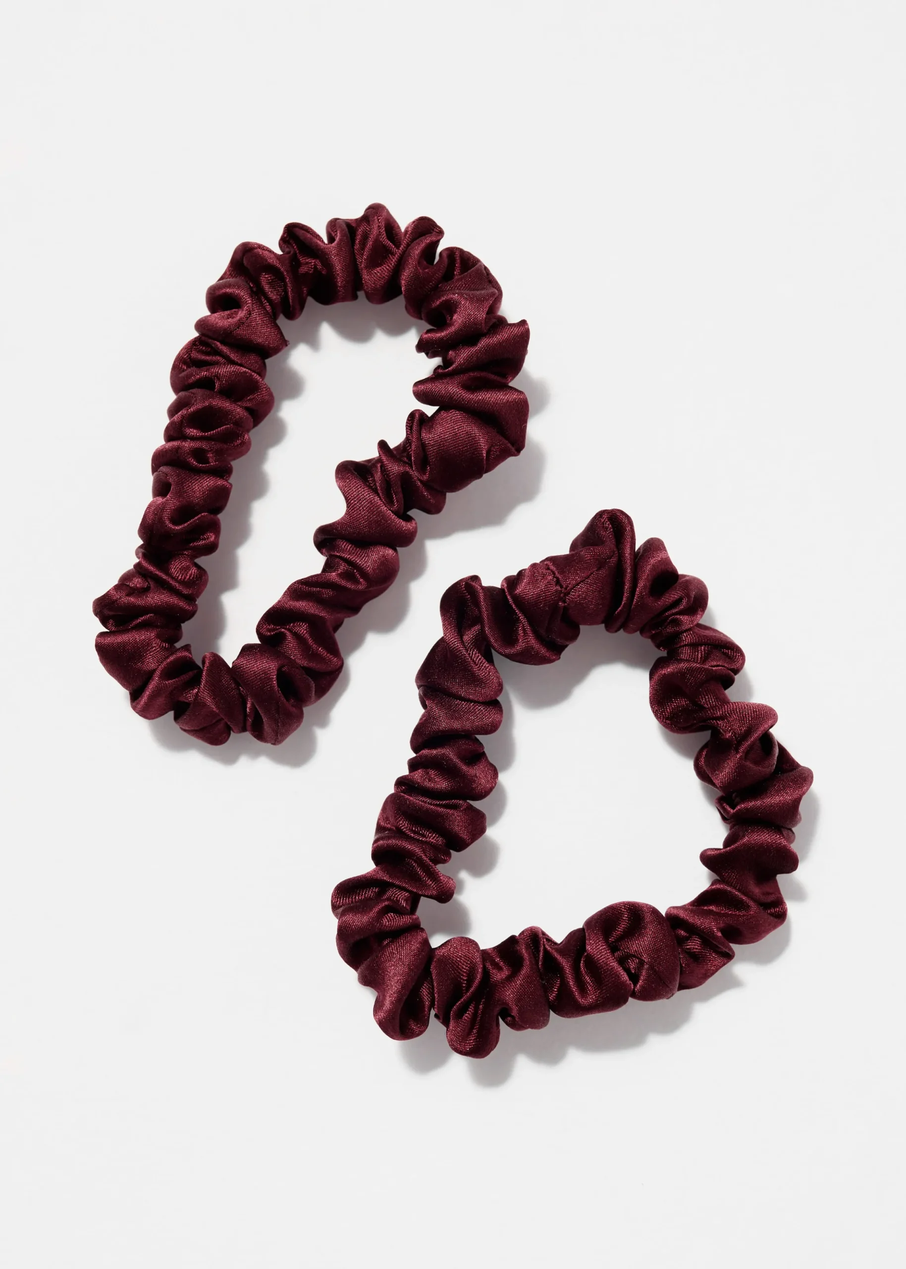 Zweier-Set Seiden-Scrunchies